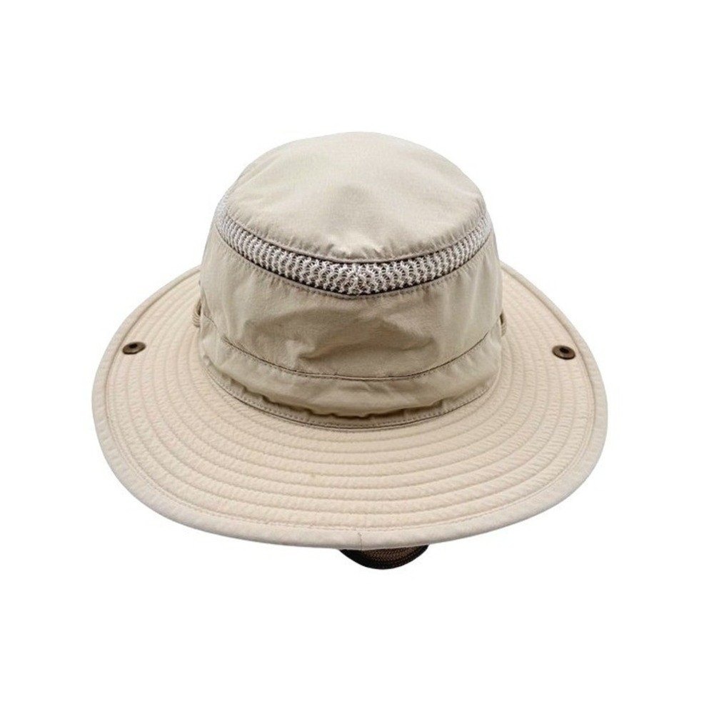 Tilley Airflo Sun Hat 7 1/8 22" Beige Tan Ventilated Hiking Made in Canada